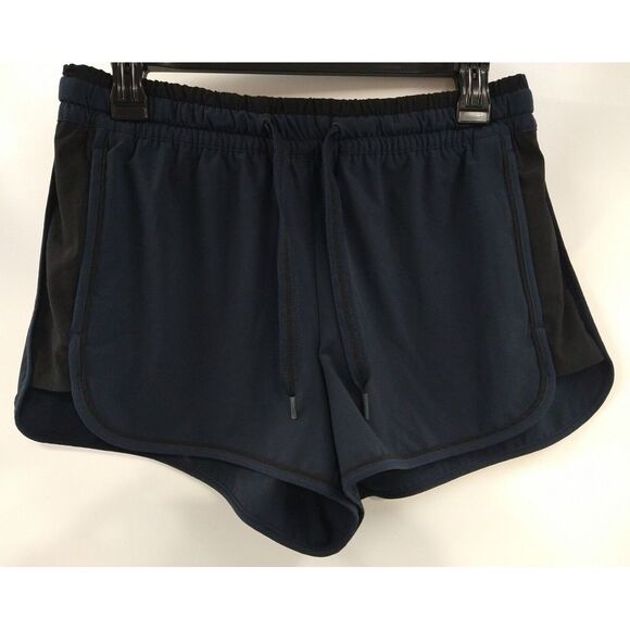 Athleta Pants - Athleta Colorblocked Shorts Women's Size‎ 6 Navy Blue Black Running